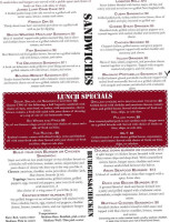 Center Street Grille menu