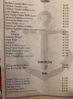 Wilson Point Inn menu