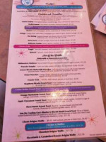 The Crest Cafe menu