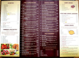 Spice Garden Indian menu