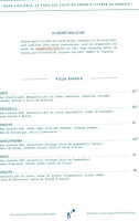 Bollicine menu