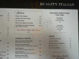 Quality Italian menu