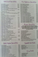 Balti Bazaar menu