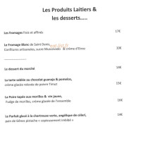 La Marelle menu