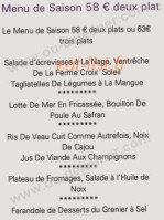 Grenier à Sel menu