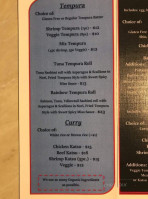 The Spoon menu