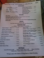 Master's Grill menu