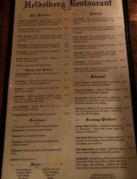 Heidelberg menu