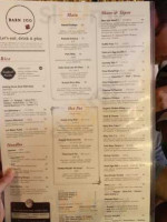 Barn Joo menu