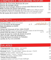 La Maison Bistrot menu