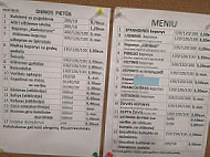 Valgykla Tomalina menu