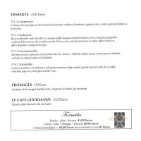 Le Tablier de Jaurès menu