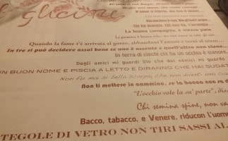 Il Glicine menu