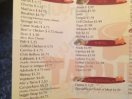 Taqueiros Mexican Grill menu