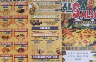 Salsa Salsa menu