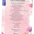 Vanhasampo menu