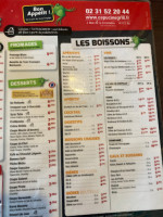 Capucine's menu