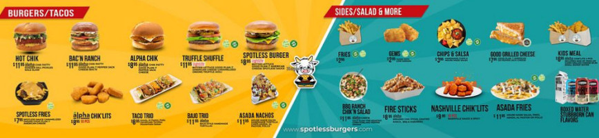 Spotless Burgers food