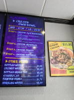 Poke City menu