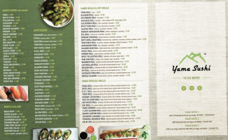 Yama Sushi menu