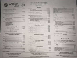 Taco House menu