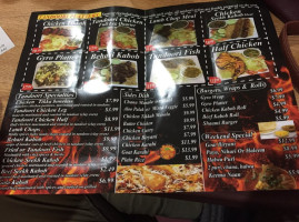 Tandori Kabab N Grill menu