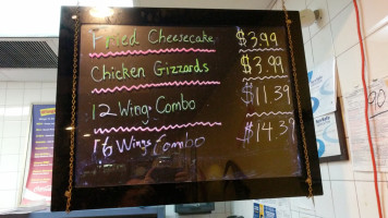 Wings To Go menu