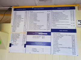 West Coast Fish N' Chips menu