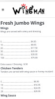 Wingman menu