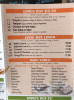 Yeung Ii Sushi Asian Cuisine menu