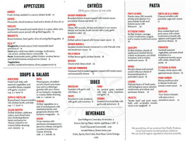 Vixi Cucina Italiana menu