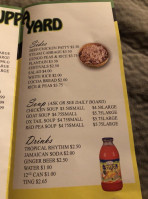 Uppa Yard menu