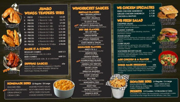 Wing Bucket menu