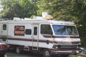 Cota's Mobile Catering -b-que outside