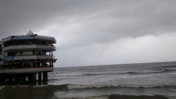 Naveen Beach Restaurant, Murudeshwar outside