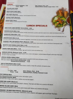 Bangkok Thai Cuisine menu