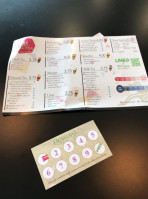 Ding Tea menu