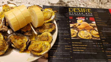 Desire Oyster menu