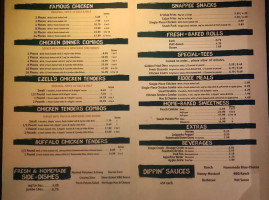 Ezell's Famous Chicken menu