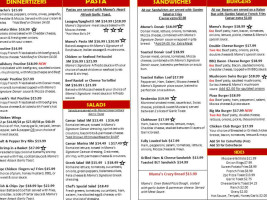 Mama's Okotoks menu