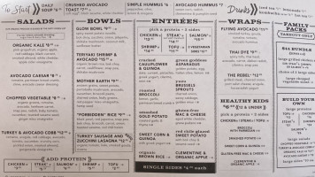 Flower Child menu