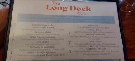 The Long Dock menu