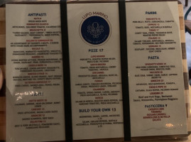 Lupo Marino menu