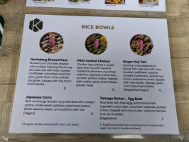 Koku Cafe Market menu