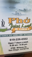 Pho Point Loma & Grill Restaurant food