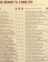 Peppes Pizza Geilo menu