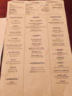 Oloroso menu