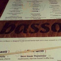 Basso menu