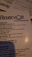 The Reservoir menu