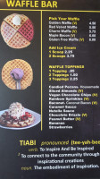 Tiabi Waffle Coffee menu